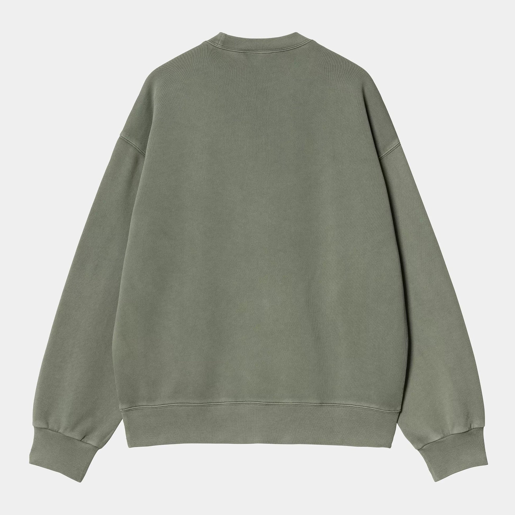 Felpa Carhartt Nelson Sweatshirt park garment dyed