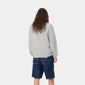 Felpa Carhartt Nelson Sweatshirt sonic silver dyed