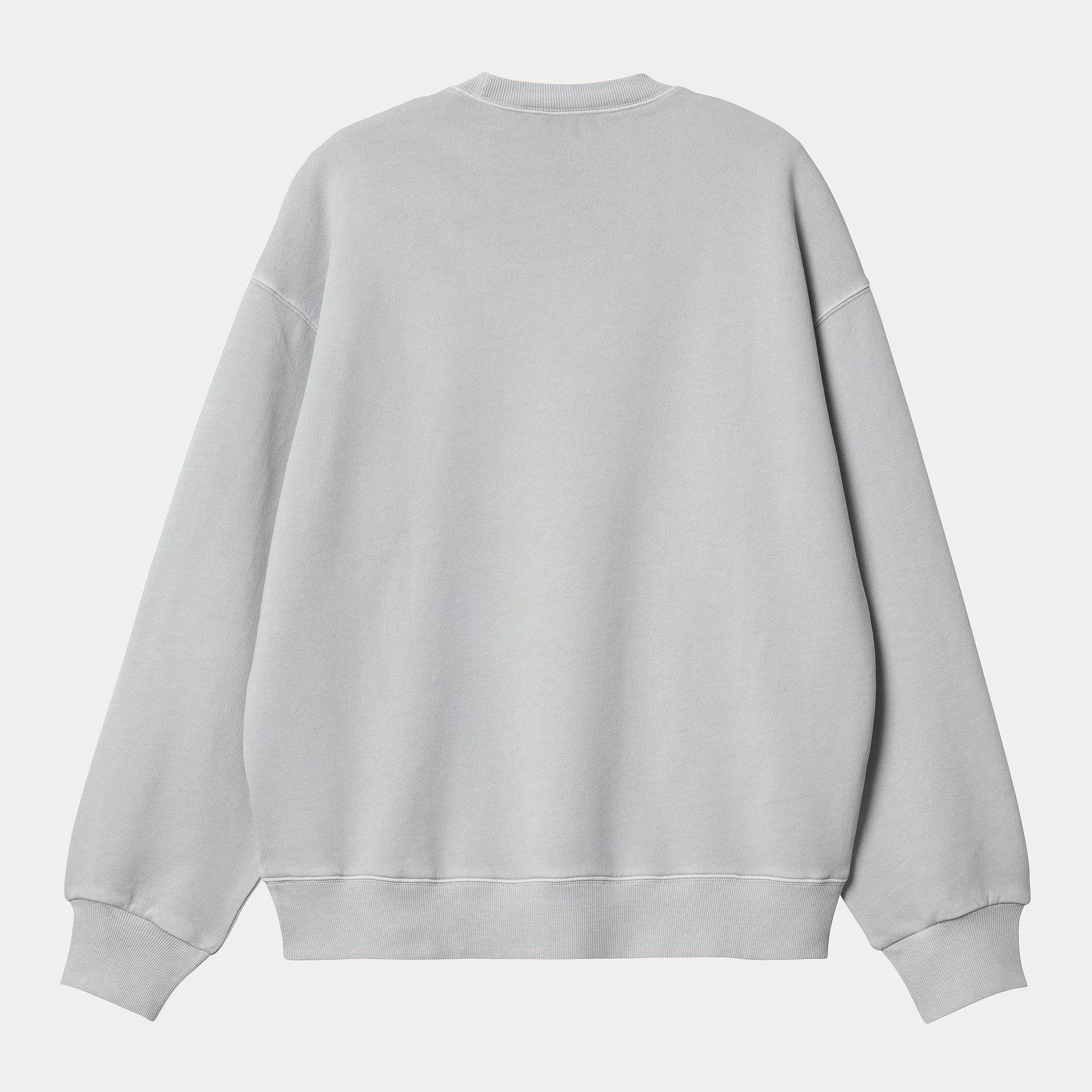 Felpa Carhartt Nelson Sweatshirt sonic silver dyed