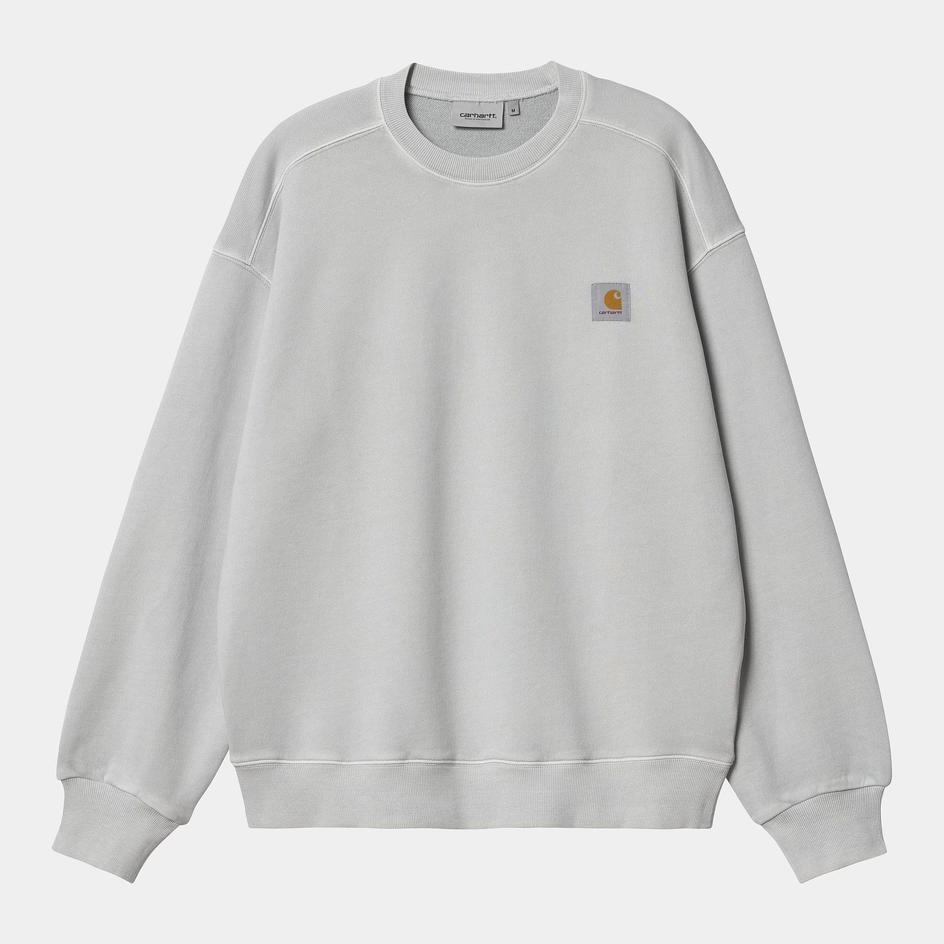 Felpa Carhartt Nelson Sweatshirt sonic silver dyed