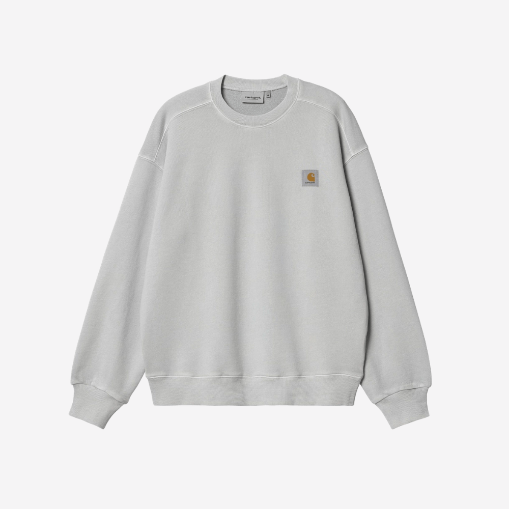Felpa Carhartt Nelson Sweatshirt sonic silver dyed