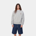Felpa Carhartt Nelson Sweatshirt sonic silver dyed