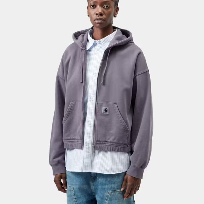 Felpa Carhartt W Hood Hoggard JKT Purple