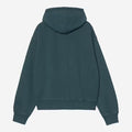Felpa Carhartt W Nelson jkt Deep Lagoon Garment dyed
