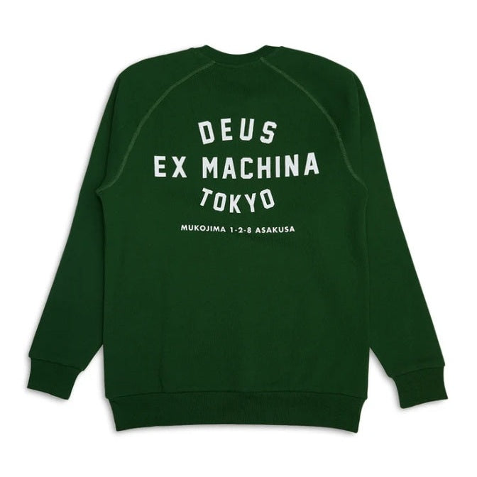 Felpa Deus Ex Machina Harajuku Address Green