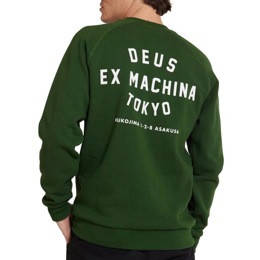 Felpa Deus Ex Machina Harajuku Address Green