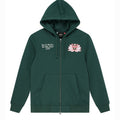 Felpa Deus Ex Machina Sacred Crest Zip Green