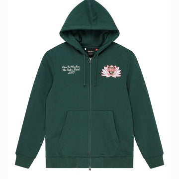 Felpa Deus Ex Machina Sacred Crest Zip Green