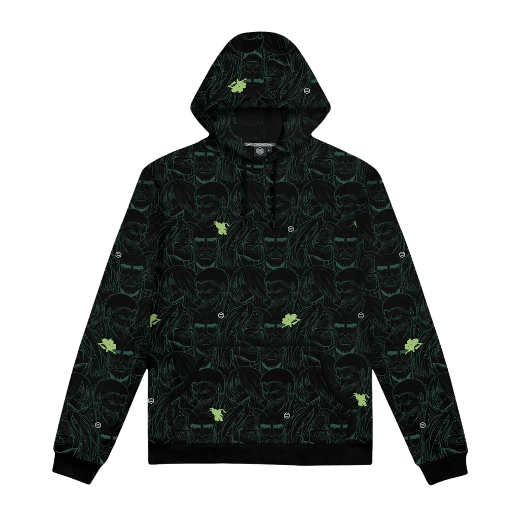 Felpa Dolly Noire AoT Pattern Hoodie black