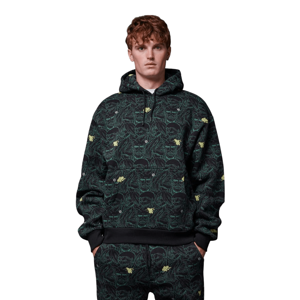 Felpa Dolly Noire AoT Pattern Hoodie black