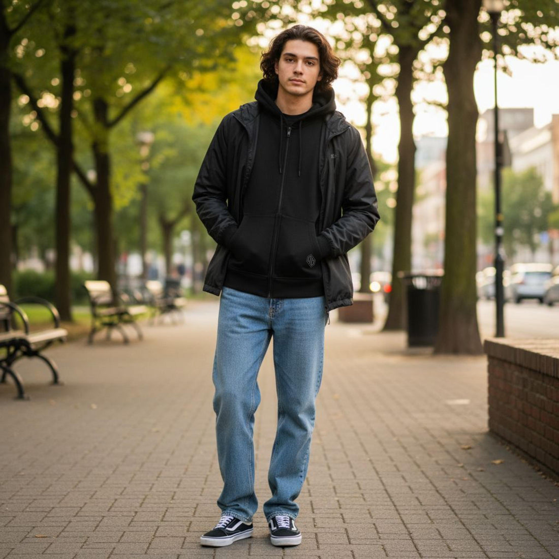 Felpa Ghettoblaster Basic Zip black