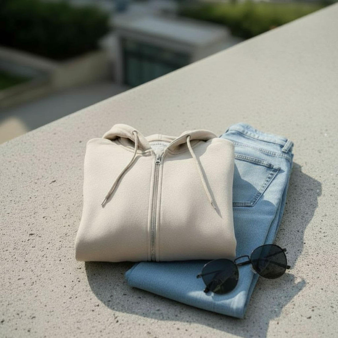 Felpa Ghettoblaster Basic Zip hoodie butter