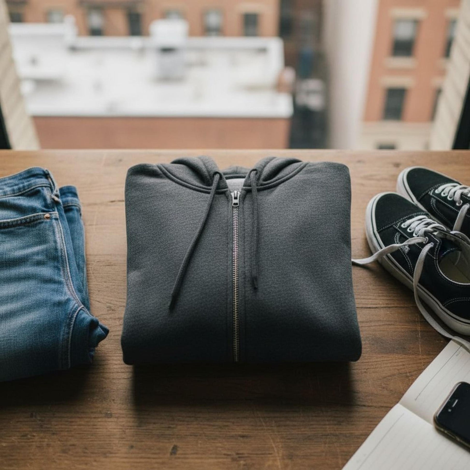 Felpa Ghettoblaster Basic Zip hoodie dark grey