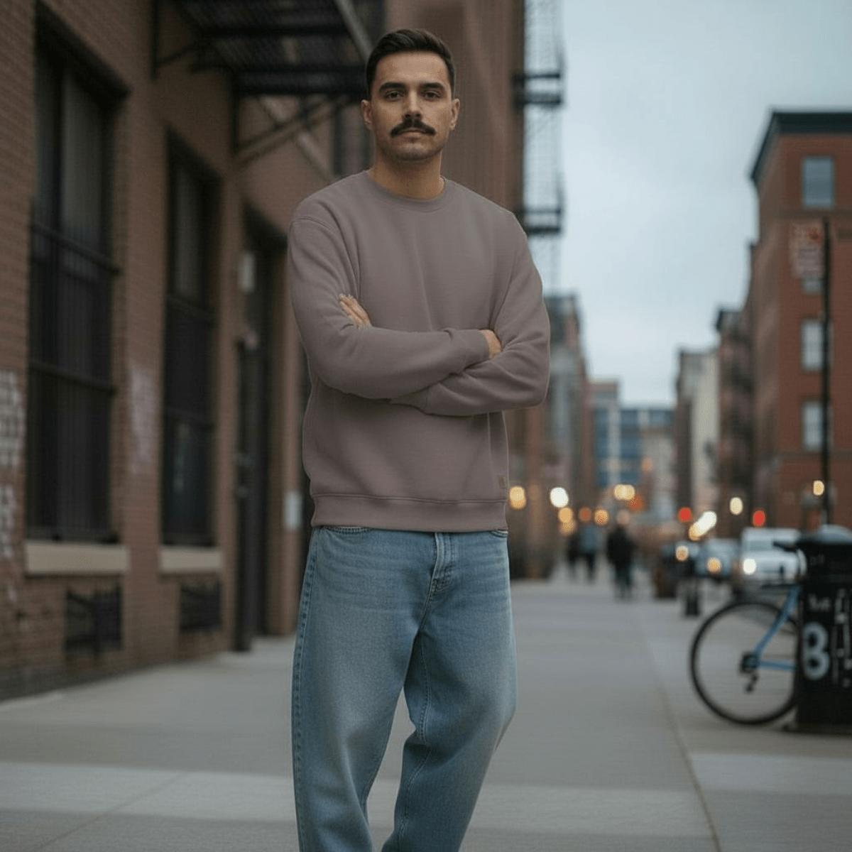 Felpa Ghettoblaster Basic crewneck brown