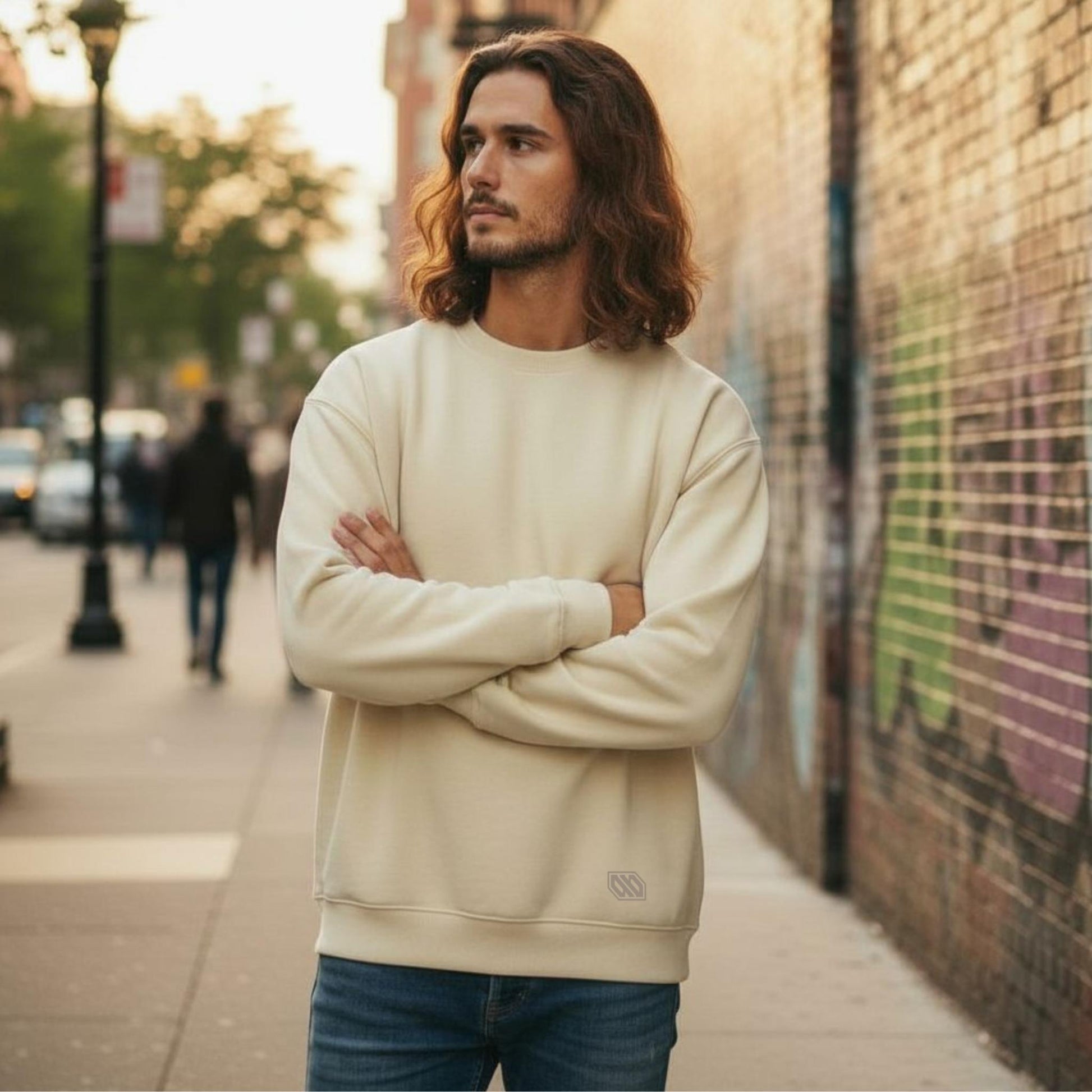 Felpa Ghettoblaster Basic crewneck butter