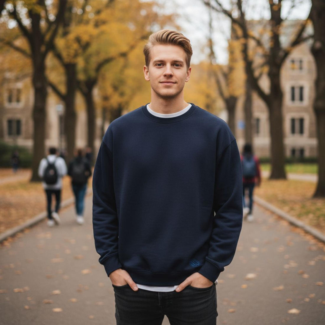 Felpa Ghettoblaster Basic crewneck navy