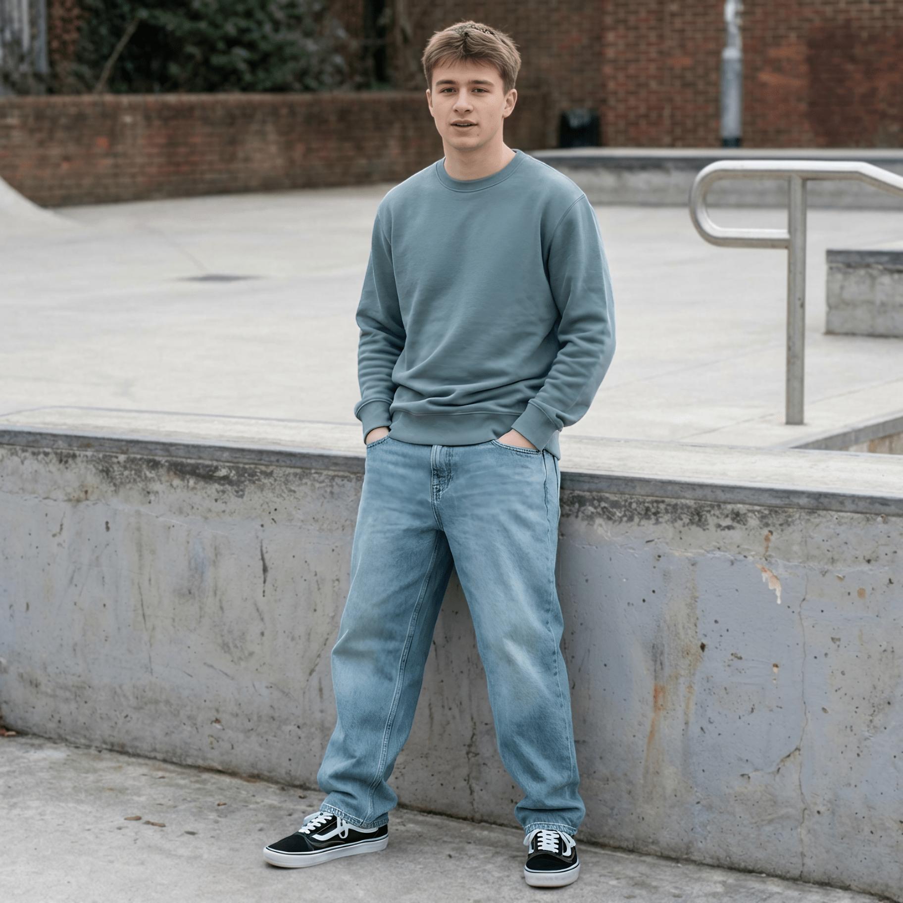 Felpa Ghettoblaster Basic crewneck verde salvia