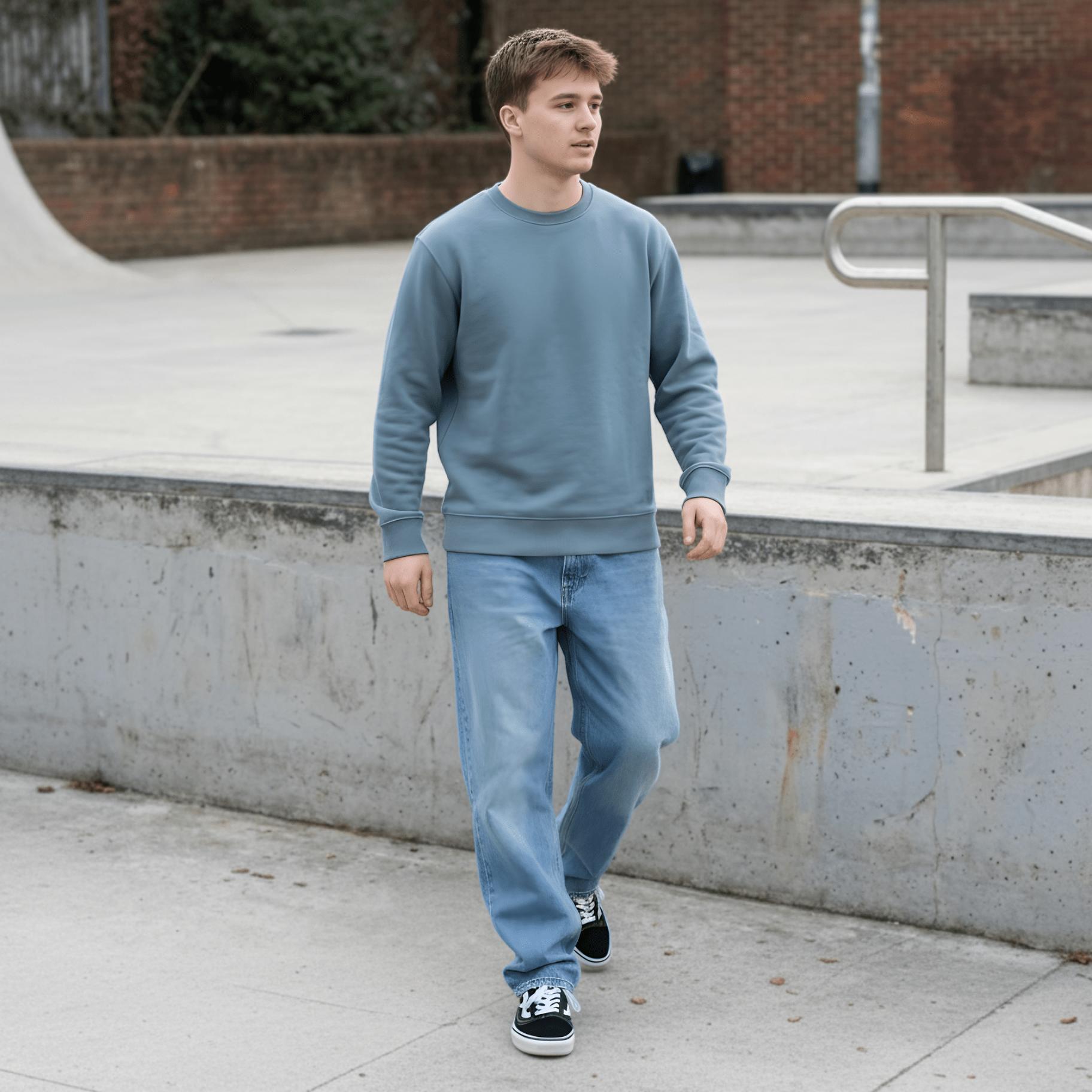 Felpa Ghettoblaster Basic crewneck verde salvia