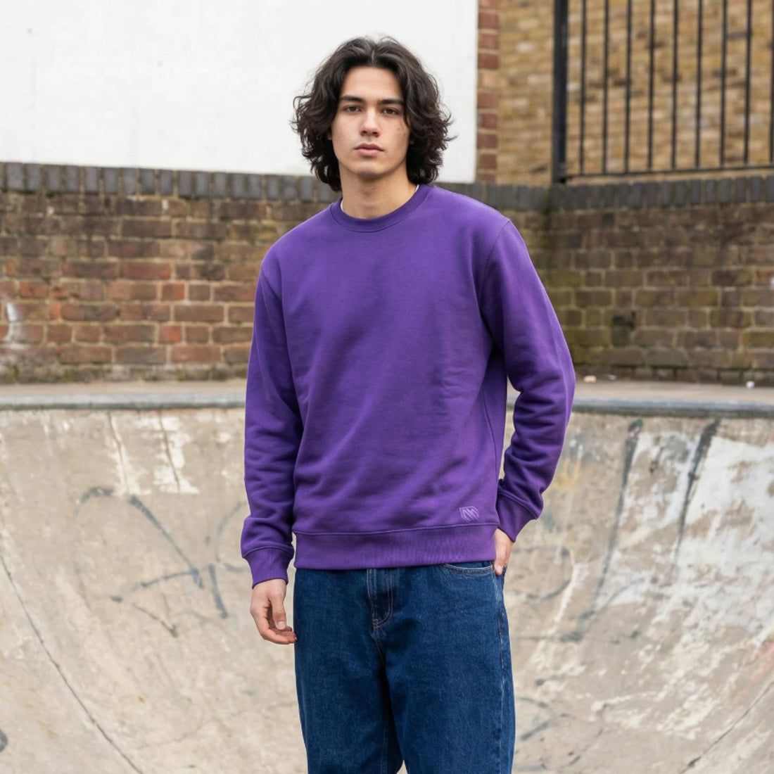 Felpa Ghettoblaster Basic crewneck viola