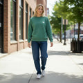 Felpa Ghettoblaster Central crewneck eucalyptus green