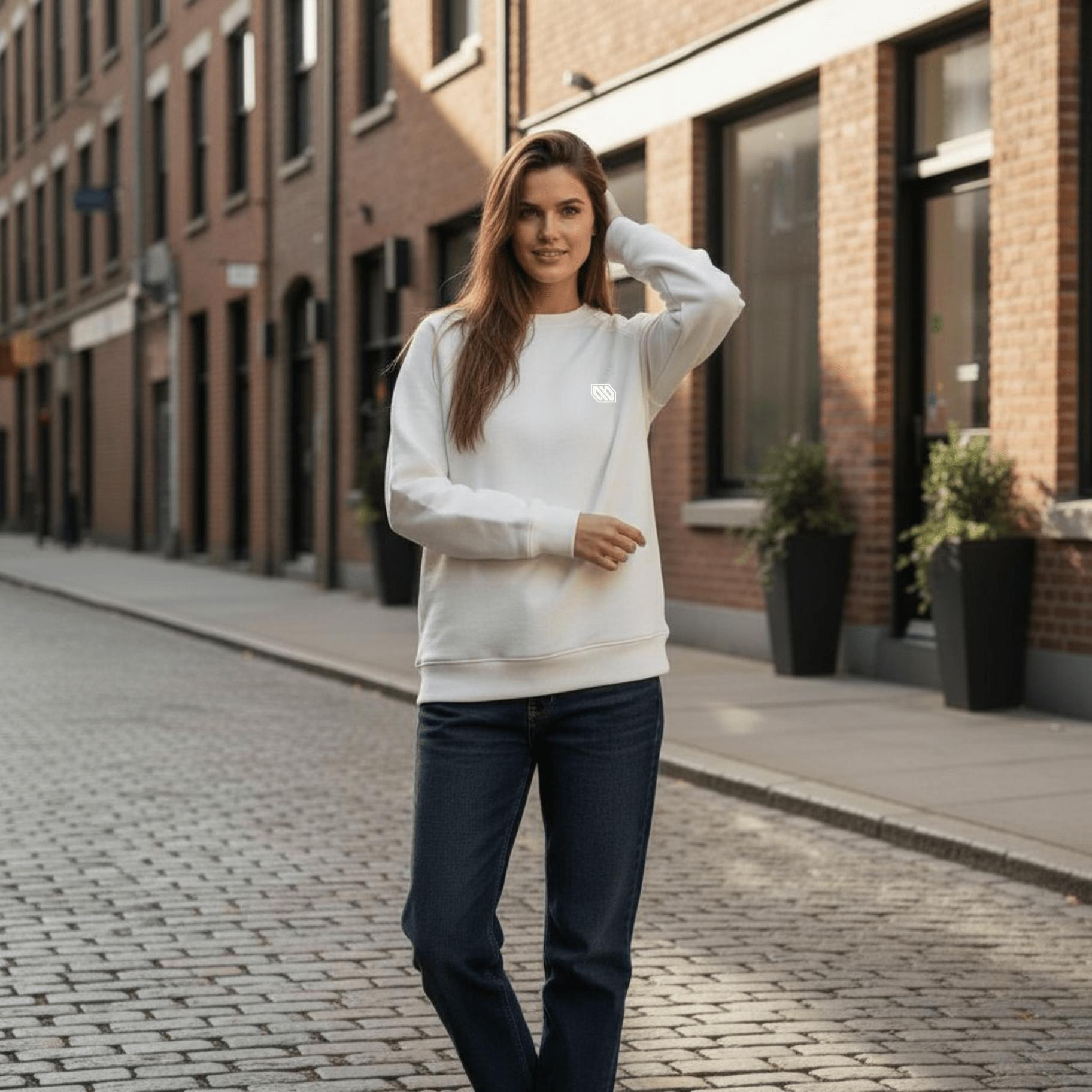 Felpa Ghettoblaster Central crewneck white