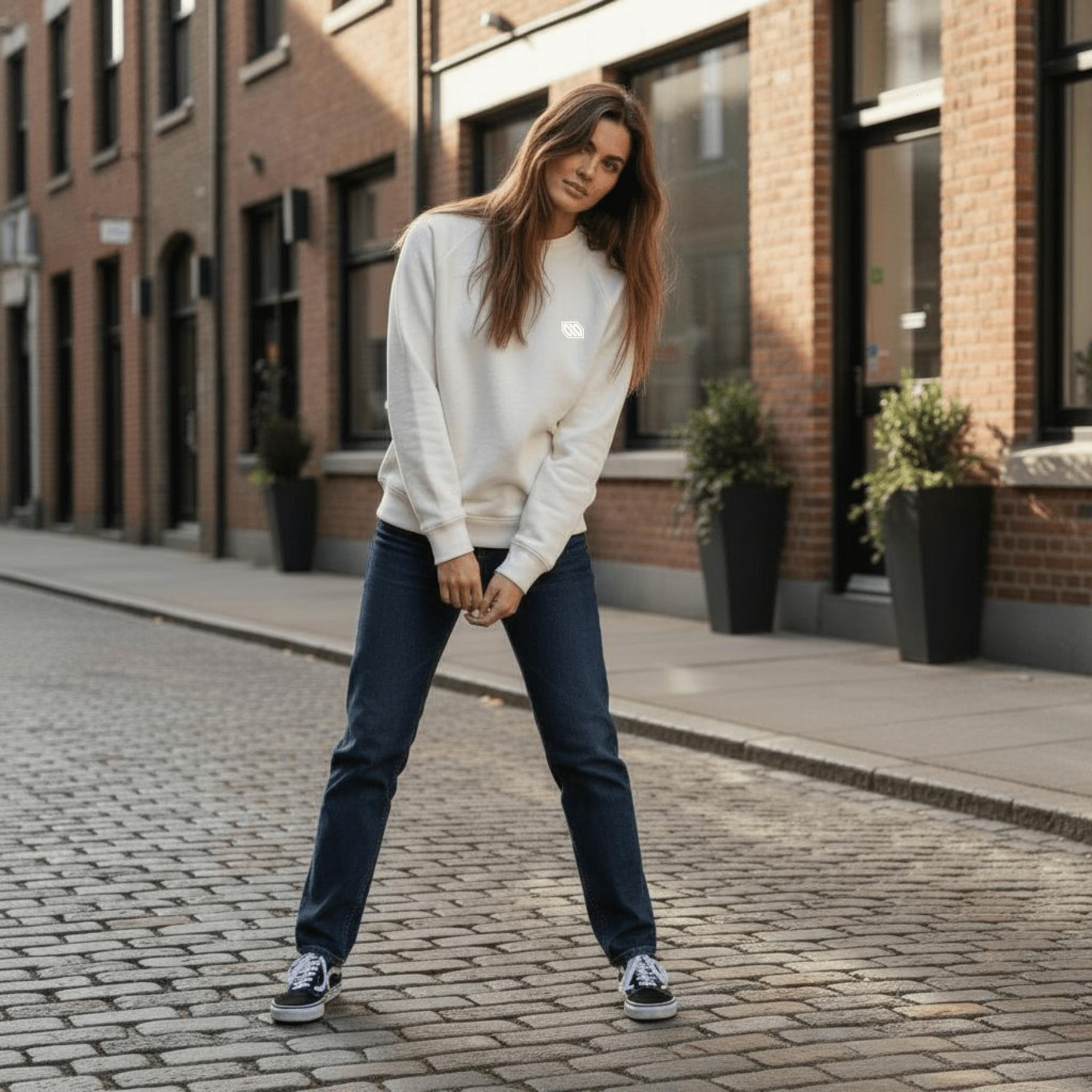 Felpa Ghettoblaster Central crewneck white