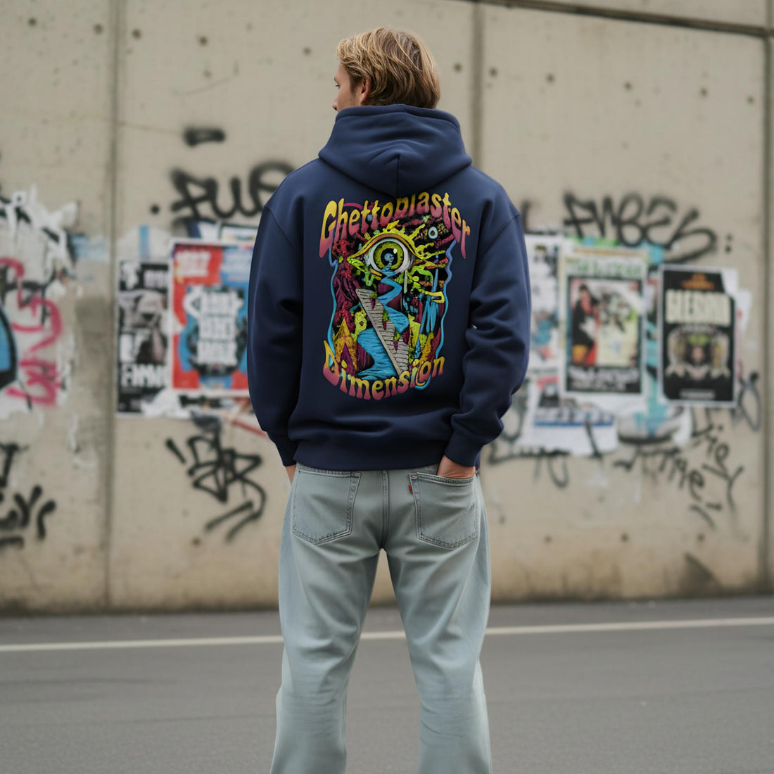 Felpa Ghettoblaster Dimension Navy
