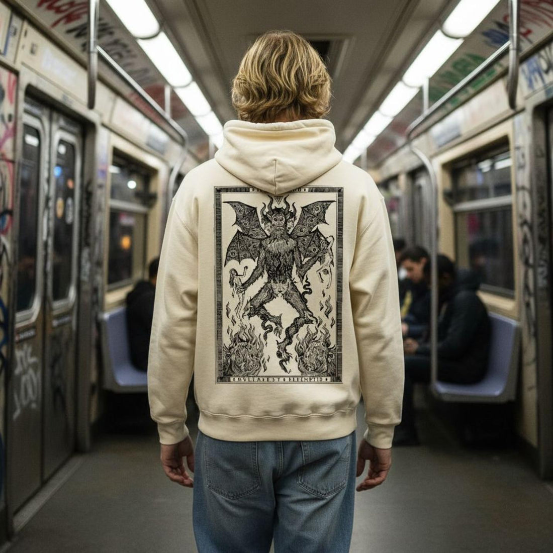 Felpa Ghettoblaster Inferno hoodie butter
