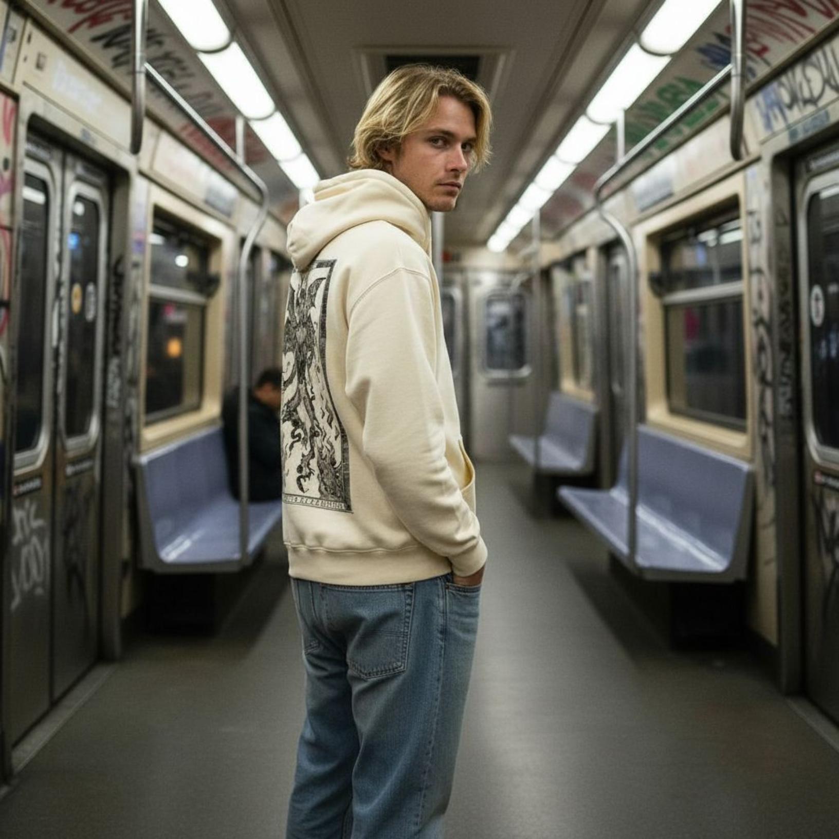 Felpa Ghettoblaster Inferno hoodie butter