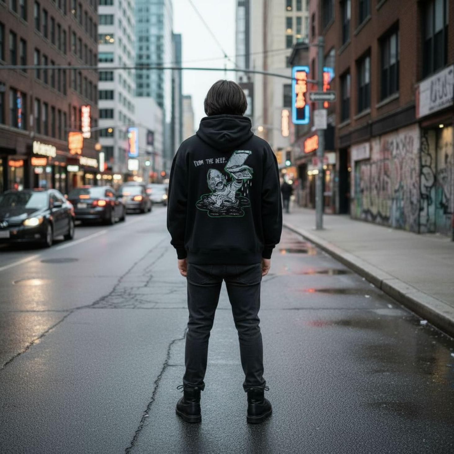 Felpa Ghettoblaster Lagoon hoodie black