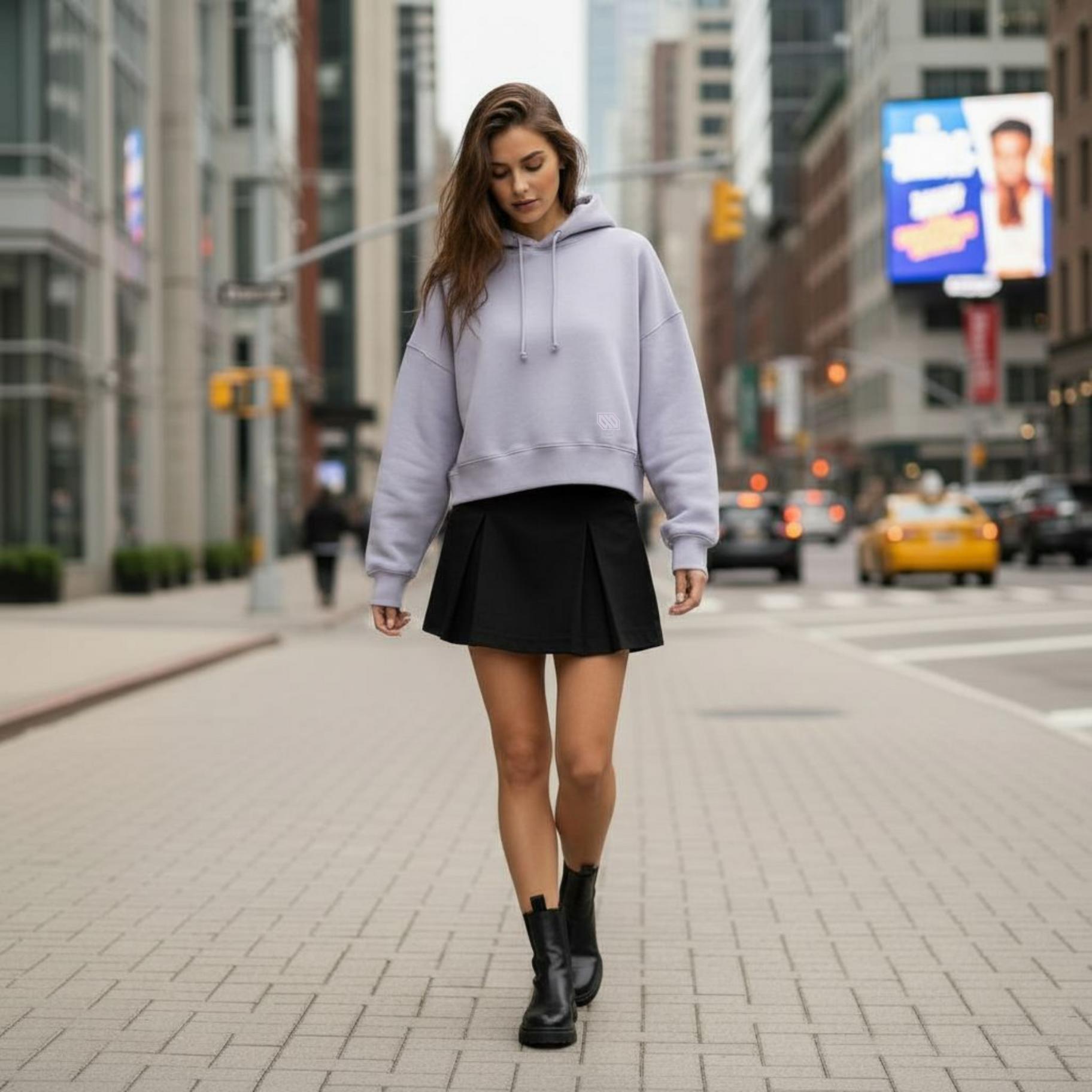 Felpa Ghettoblaster Logo Nora hoodie lavander