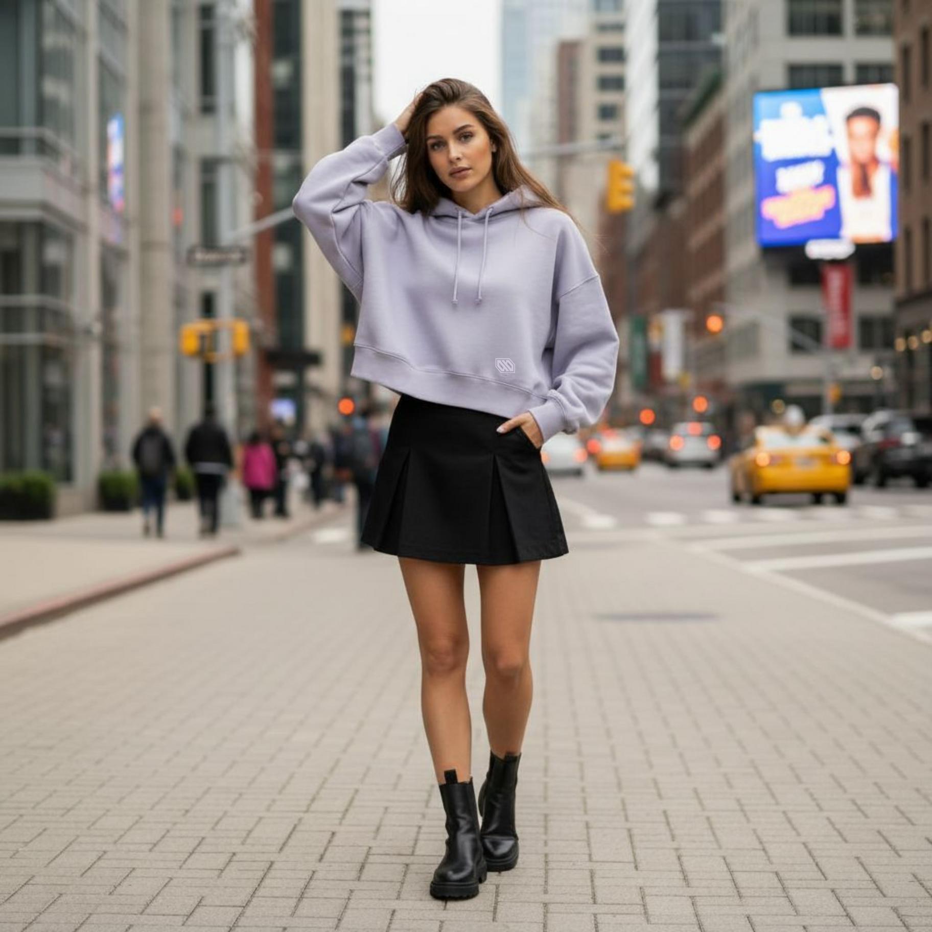 Felpa Ghettoblaster Logo Nora hoodie lavander