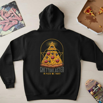 Felpa Ghettoblaster Pizza hoodie black