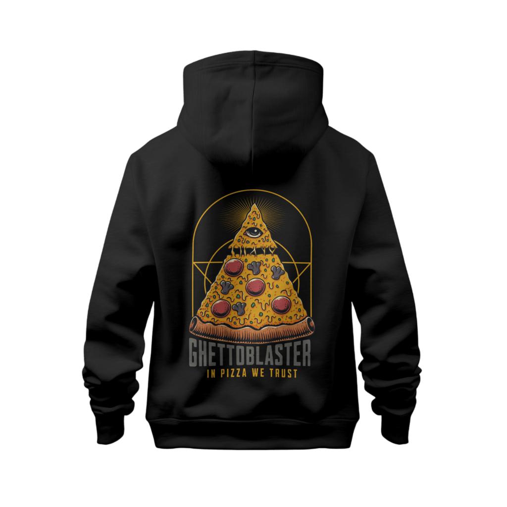 Felpa Ghettoblaster Pizza hoodie black