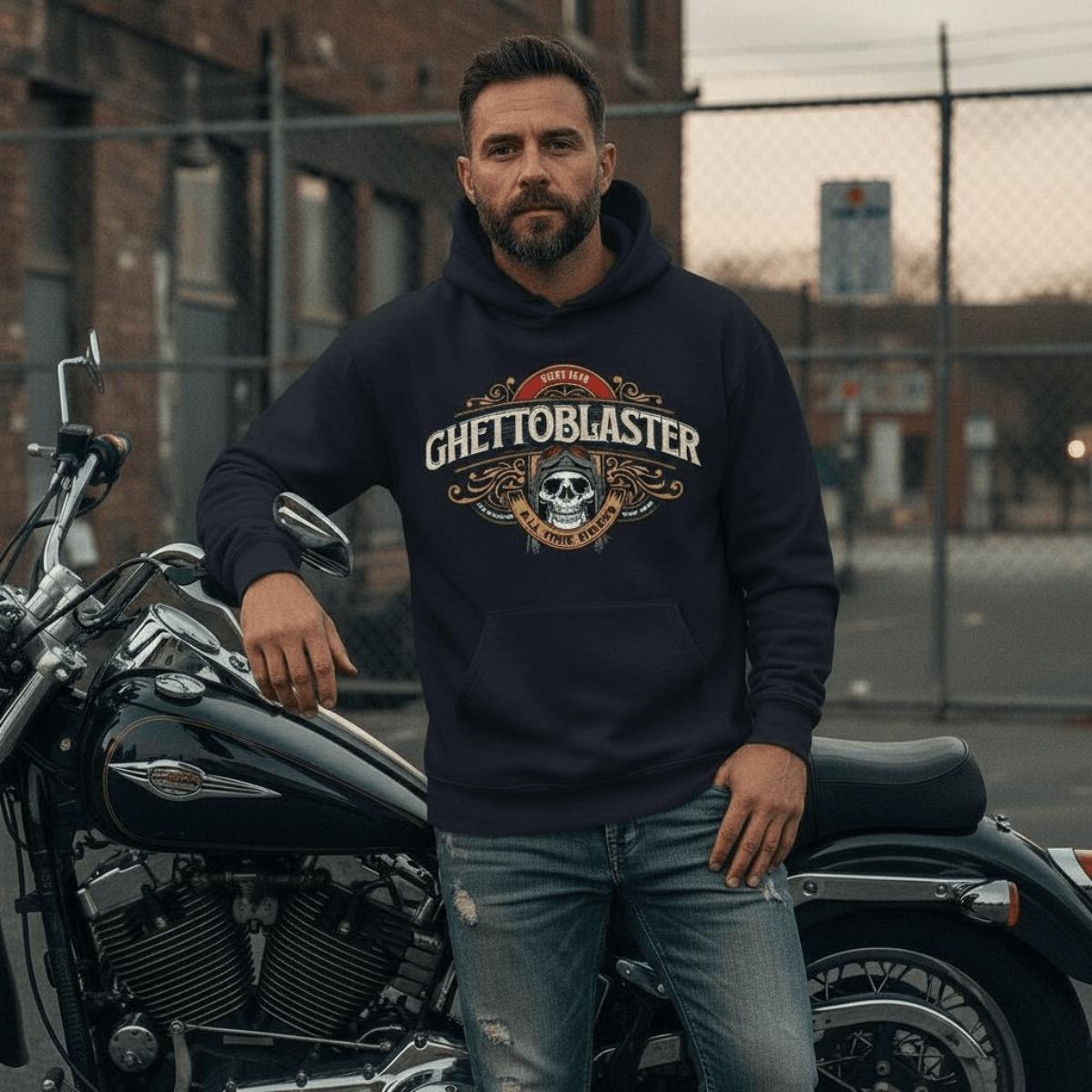 Felpa Ghettoblaster Riders hoodie navy