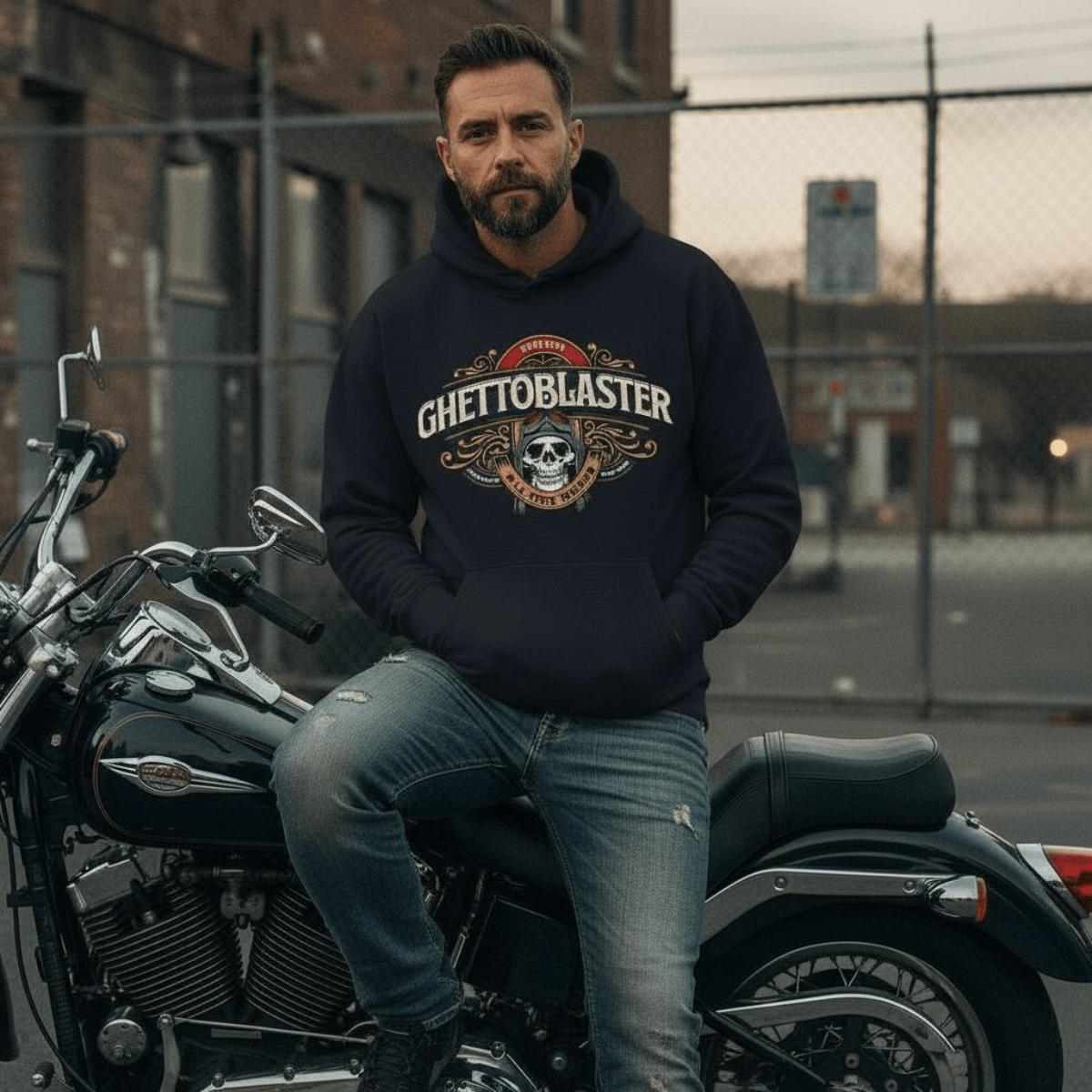 Felpa Ghettoblaster Riders hoodie navy