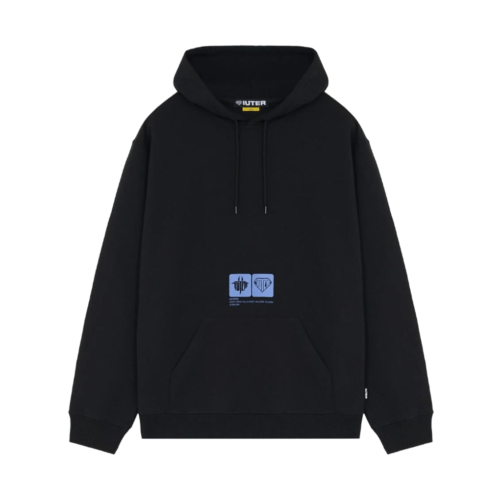 Felpa Iuter Tab hoodie black