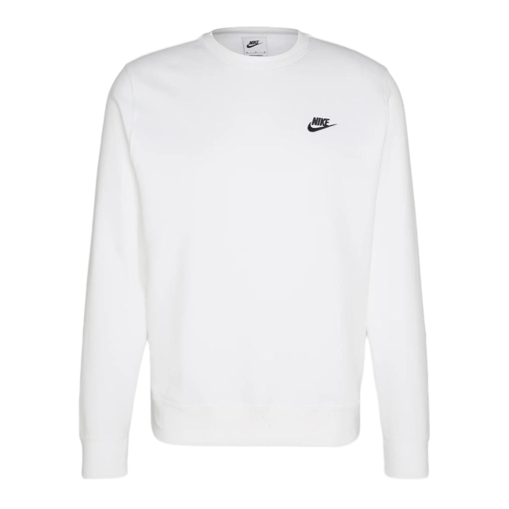 Felpa Nike Club 133 crewneck black white