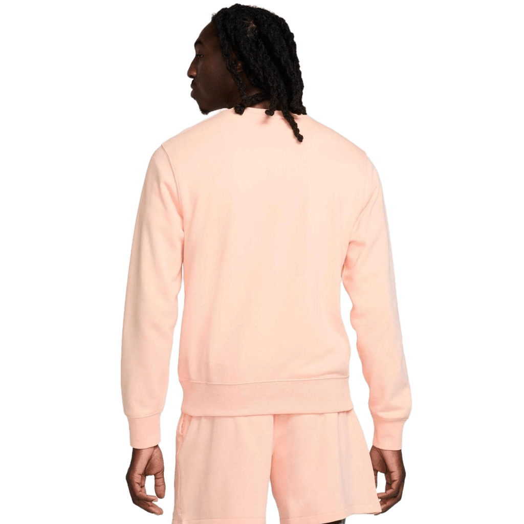 Felpa Nike Club Fleece crewneck washed coral