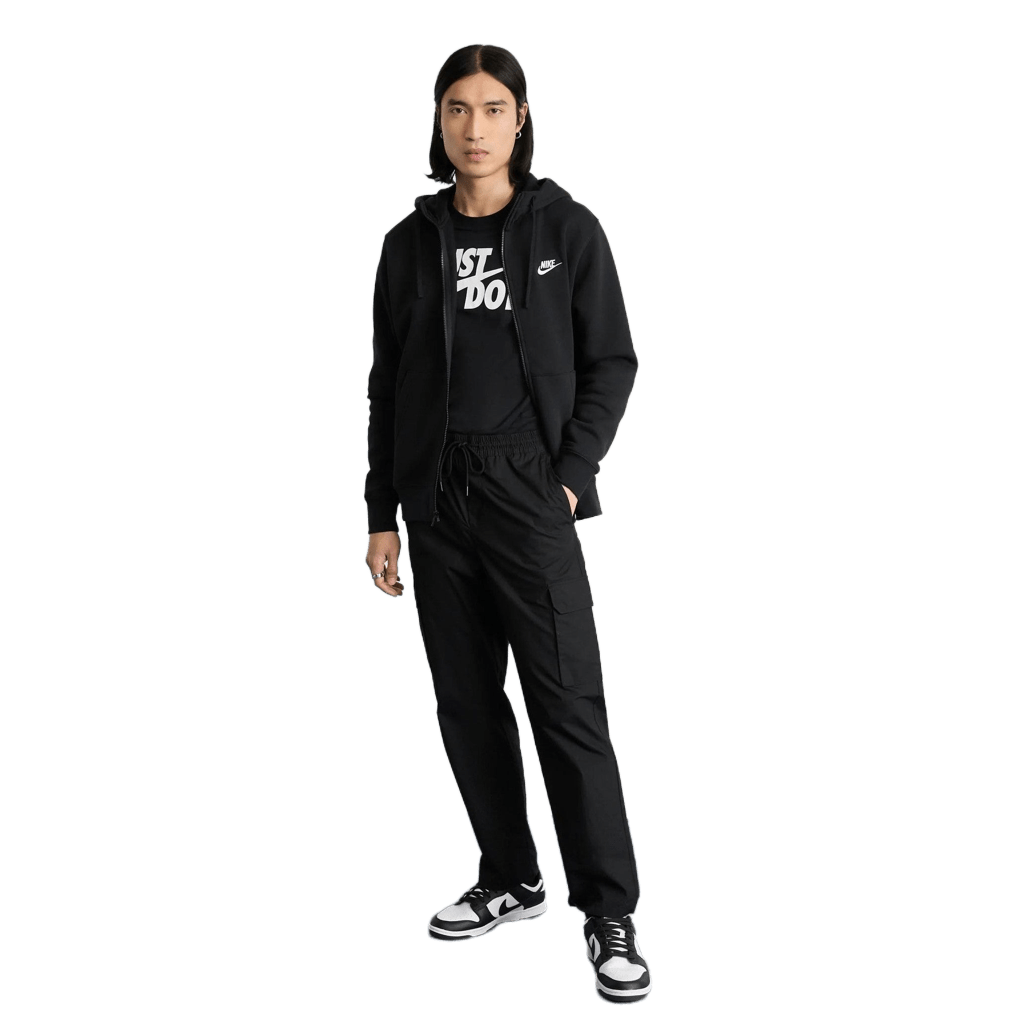 Felpa Nike Club Fleece hoodie zip black