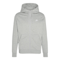 Felpa Nike Club Fleece hoodie zip dark grey