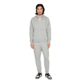 Felpa Nike Club Fleece hoodie zip dark grey