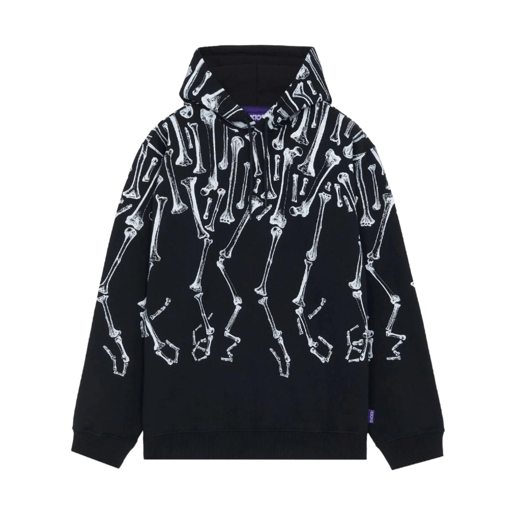 Felpa Octopus Bones hoodie black