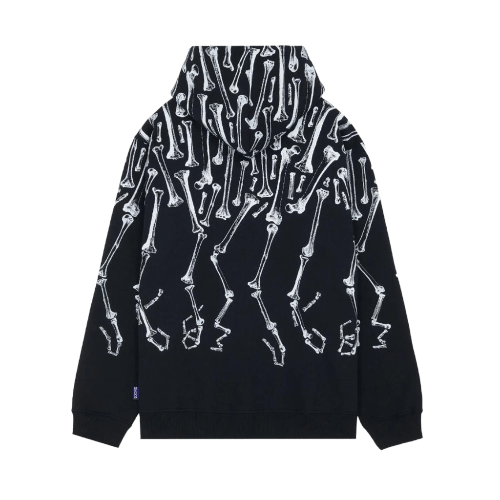Felpa Octopus Bones hoodie black