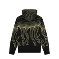 Felpa Octopus Flowing hoodie black