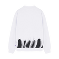 Felpa Octopus Lower crewneck white