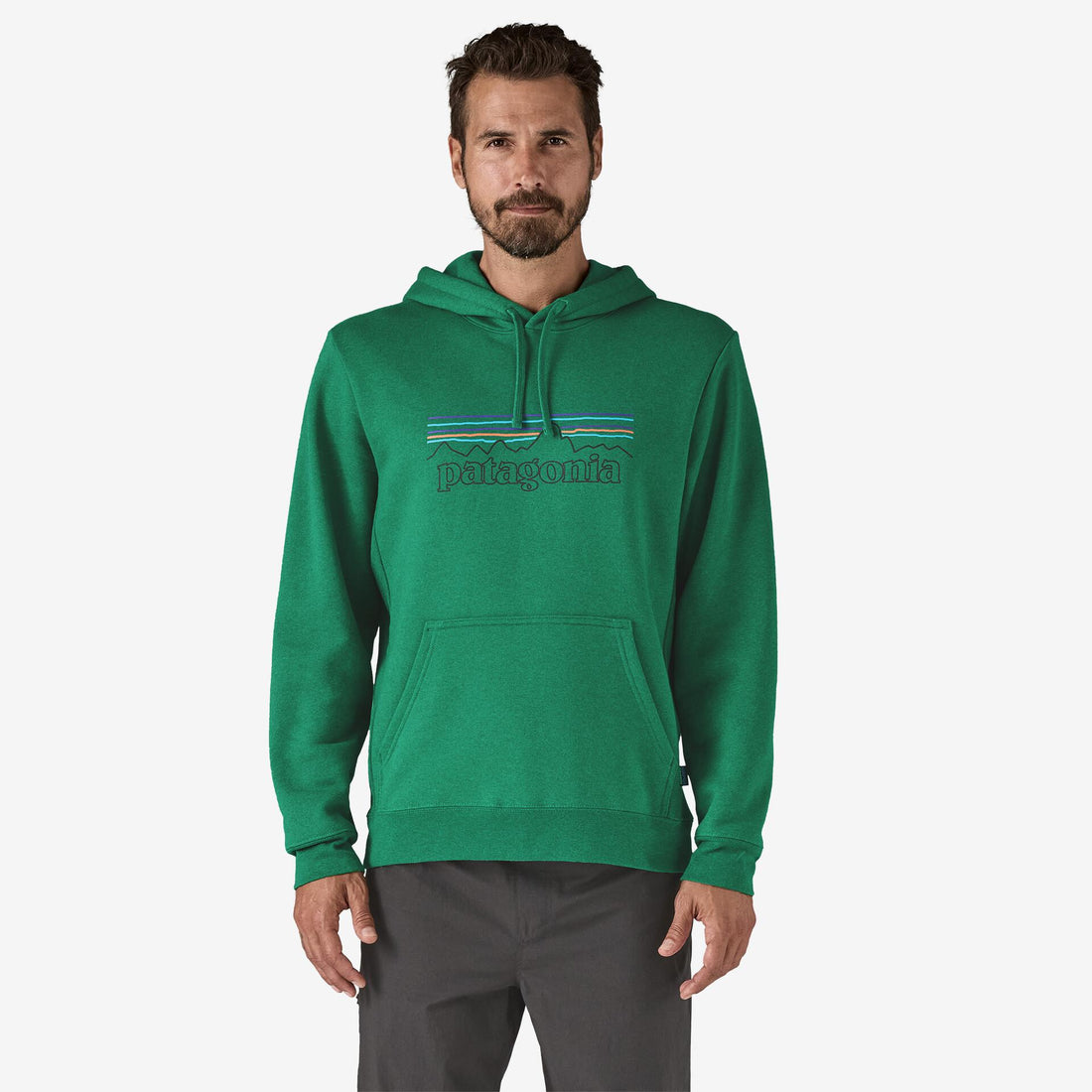 Felpa Patagonia Logo Uprisal hoodie heartleaf green