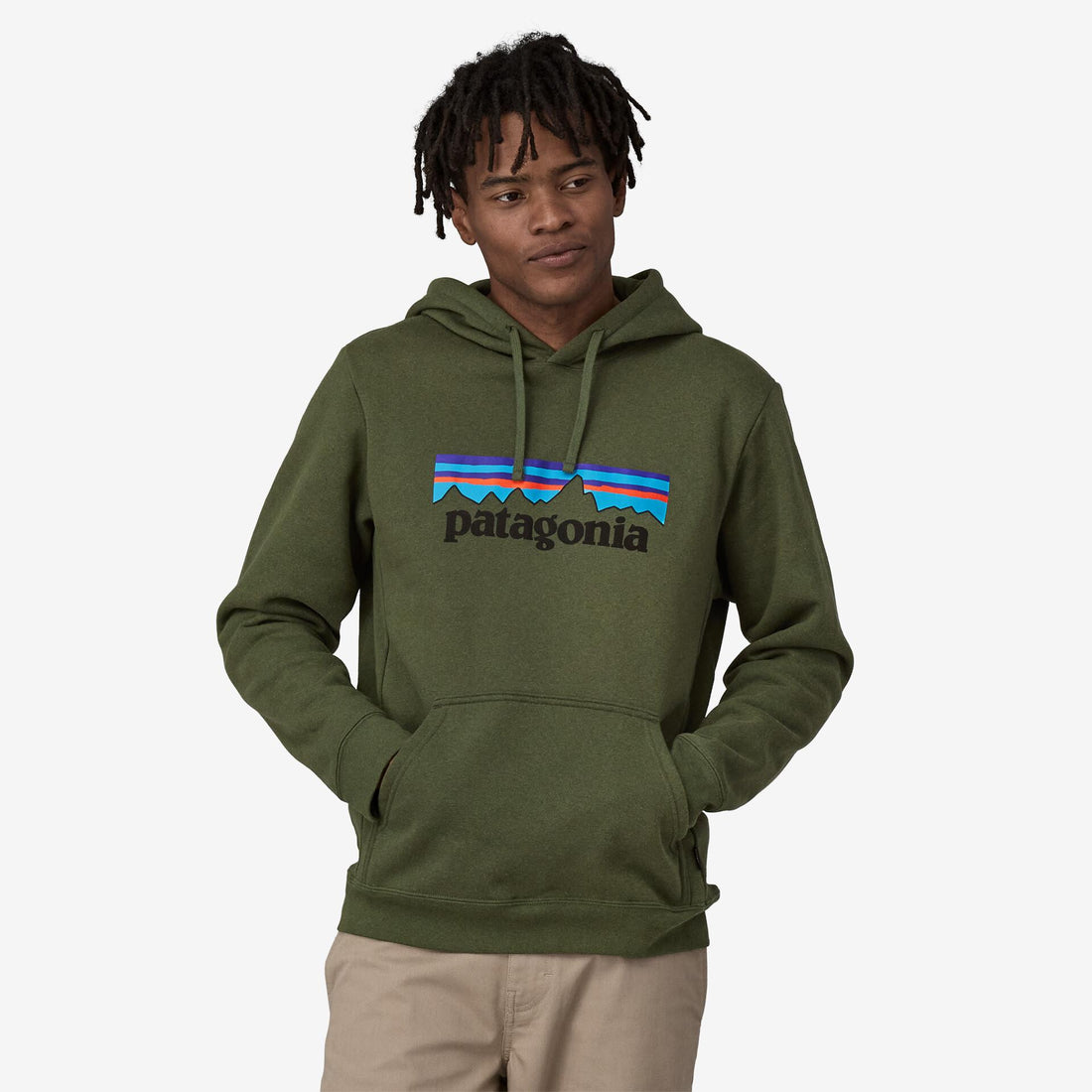 Felpa Patagonia P-6 Logo Uprisal Hoody pine green