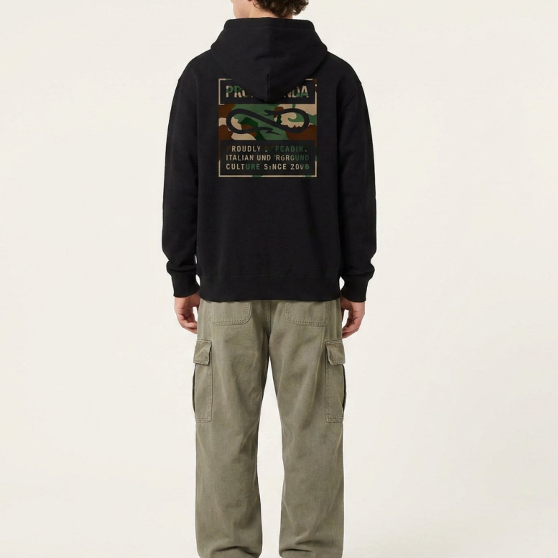 Felpa Propaganda Label Camo Black