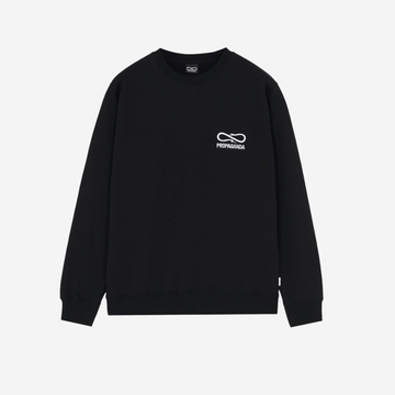 Felpa Propaganda Logo Embroid crewneck black